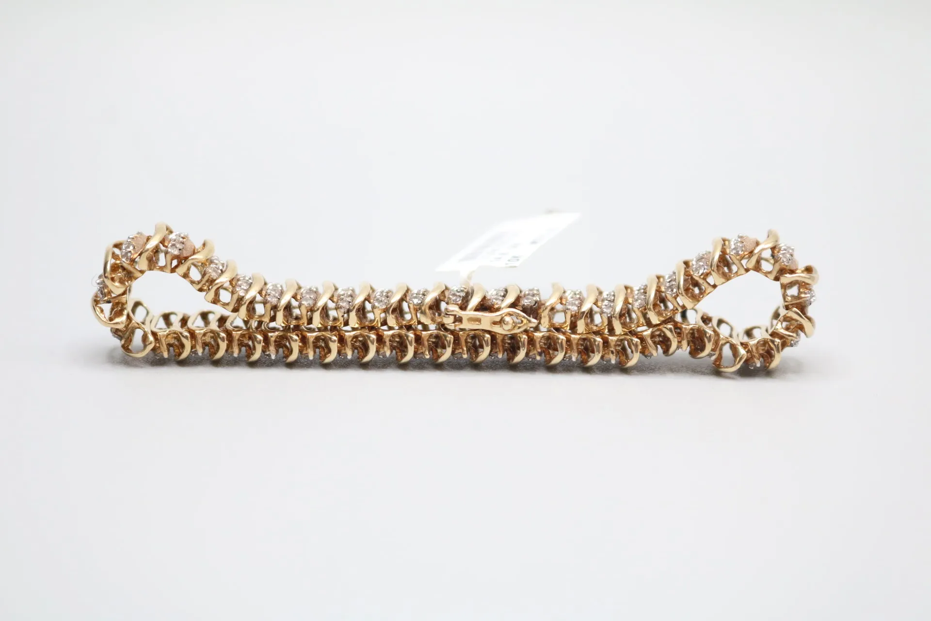 10K Yellow Gold Diamond Tennis Bracelet (6.30 CTW) (7.25 Inches) (Local Pick-Up Only) Clearance!