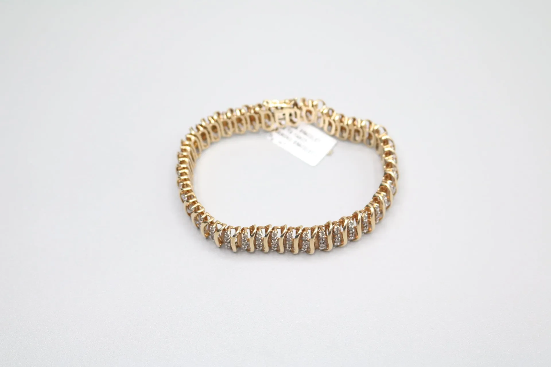 10K Yellow Gold Diamond Tennis Bracelet (6.30 CTW) (7.25 Inches) (Local Pick-Up Only) Clearance!