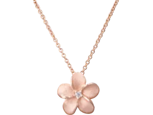 14k 11mm Plumeria Slide with diamond