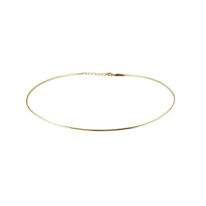 14K WIRE CHOKER NECKLACE