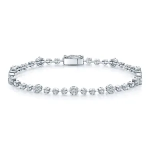 18ct White Gold Diamond Fancy Bracelet