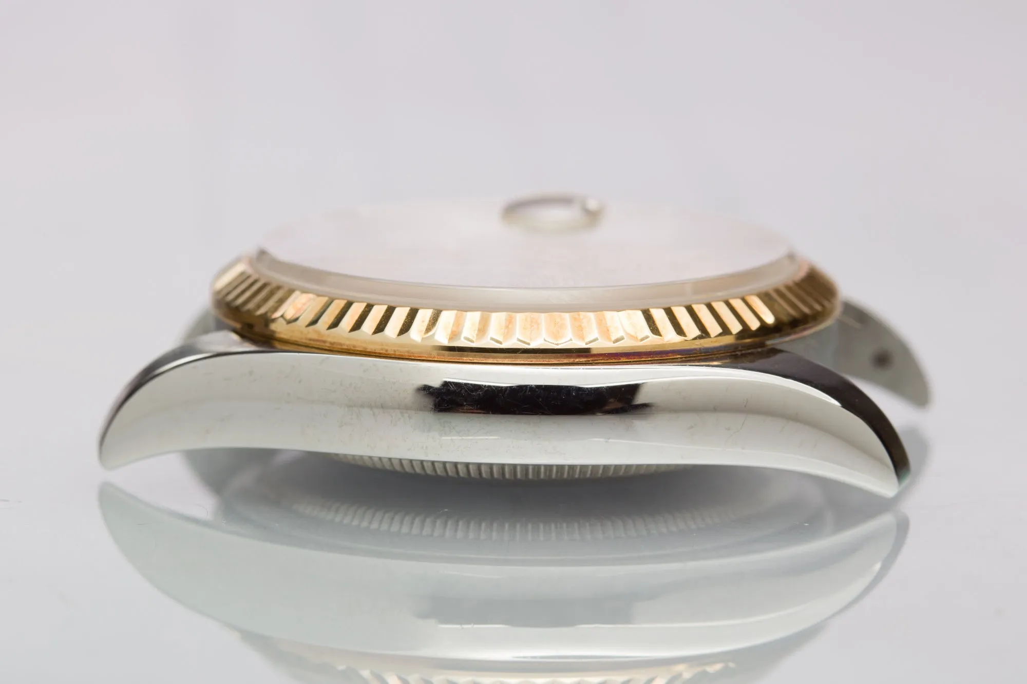 2005 Rolex 18k/St Datejust 116233 Champagne Stick Dial Box And Papers