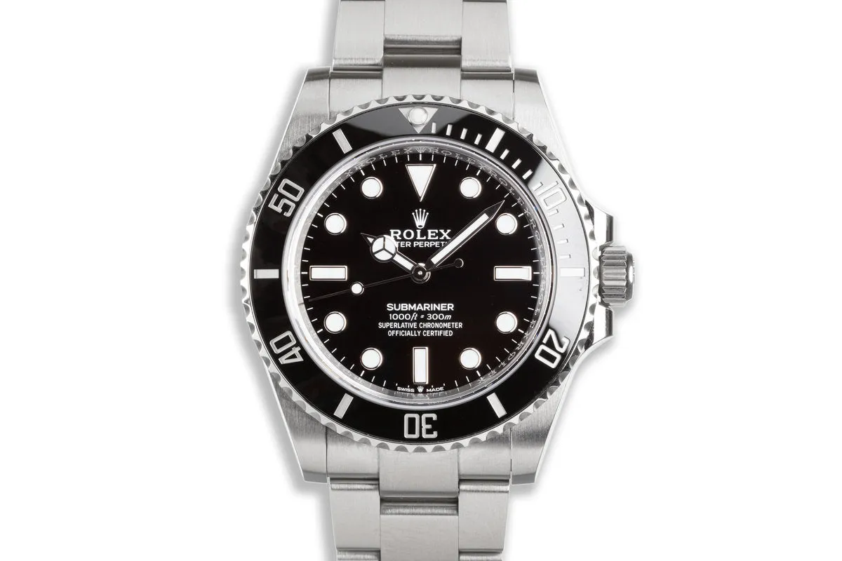 2021 41mm Rolex Submariner No-Date 124060 with Box & Card