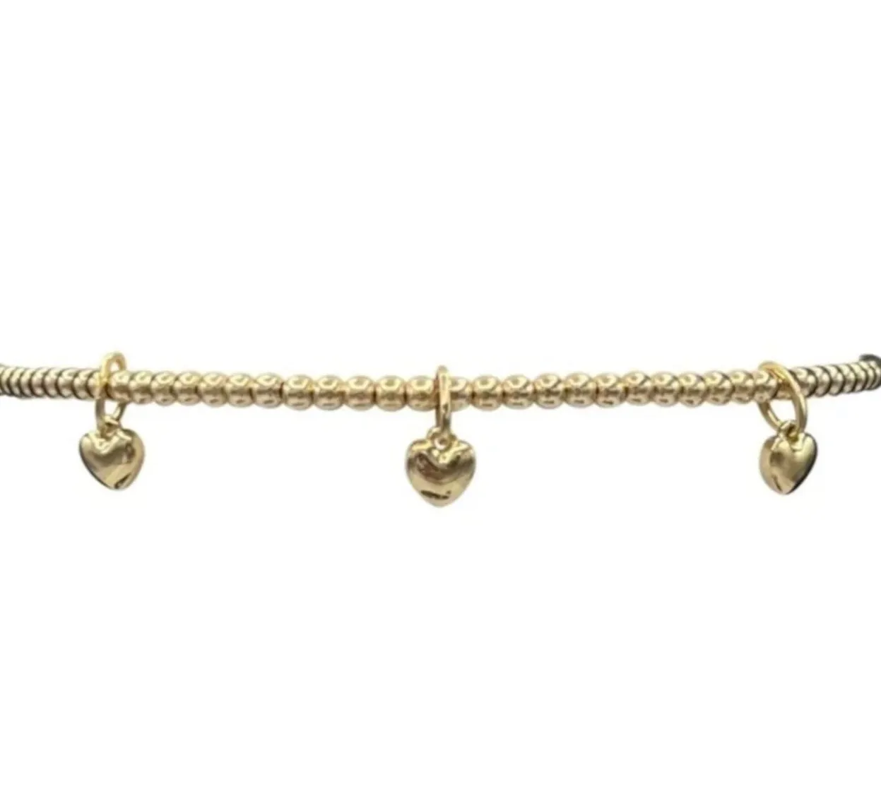 2MM Signature Bracelet with 3 14K Heart Charms
