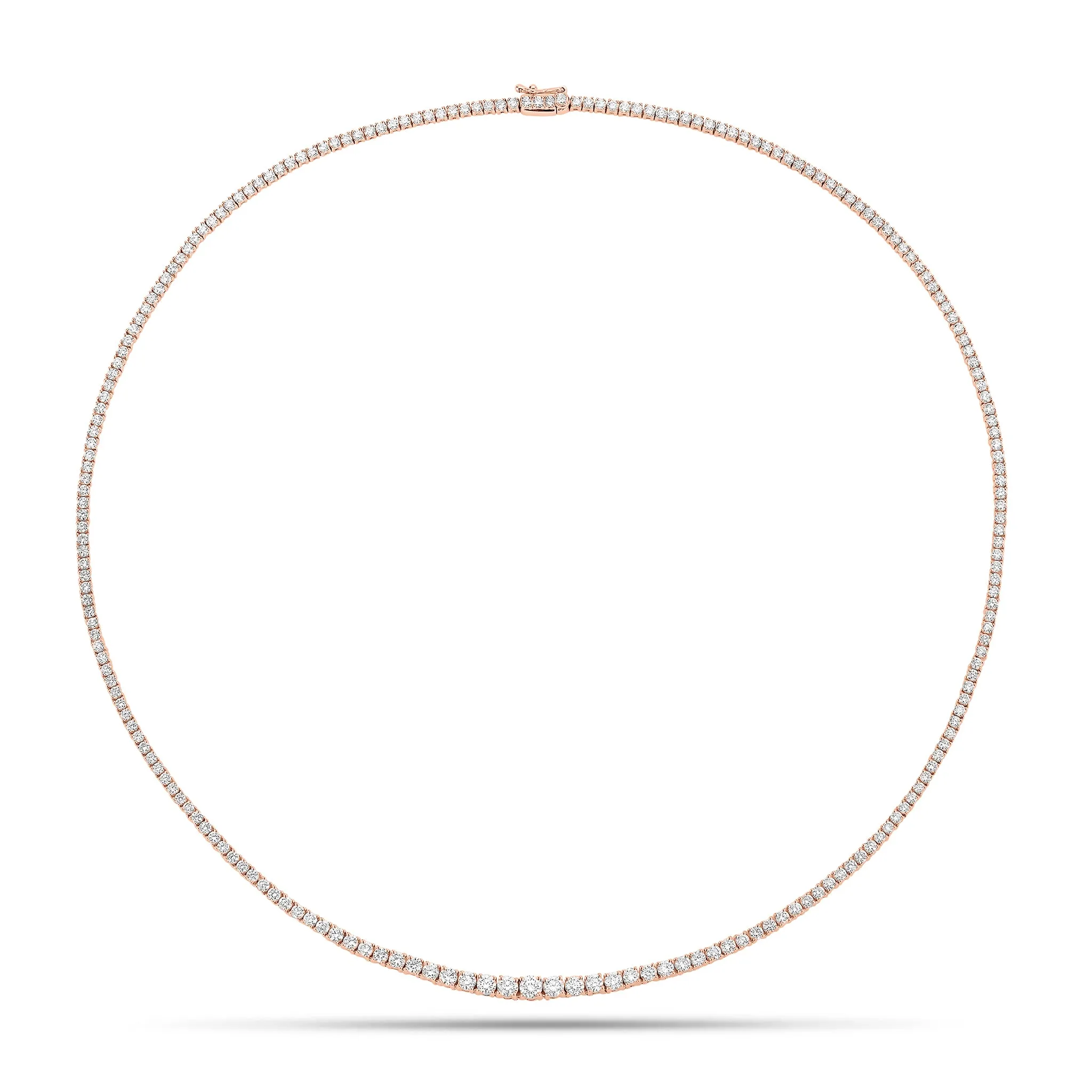 4.94 ct Diamond Graduated Tennis Necklace
