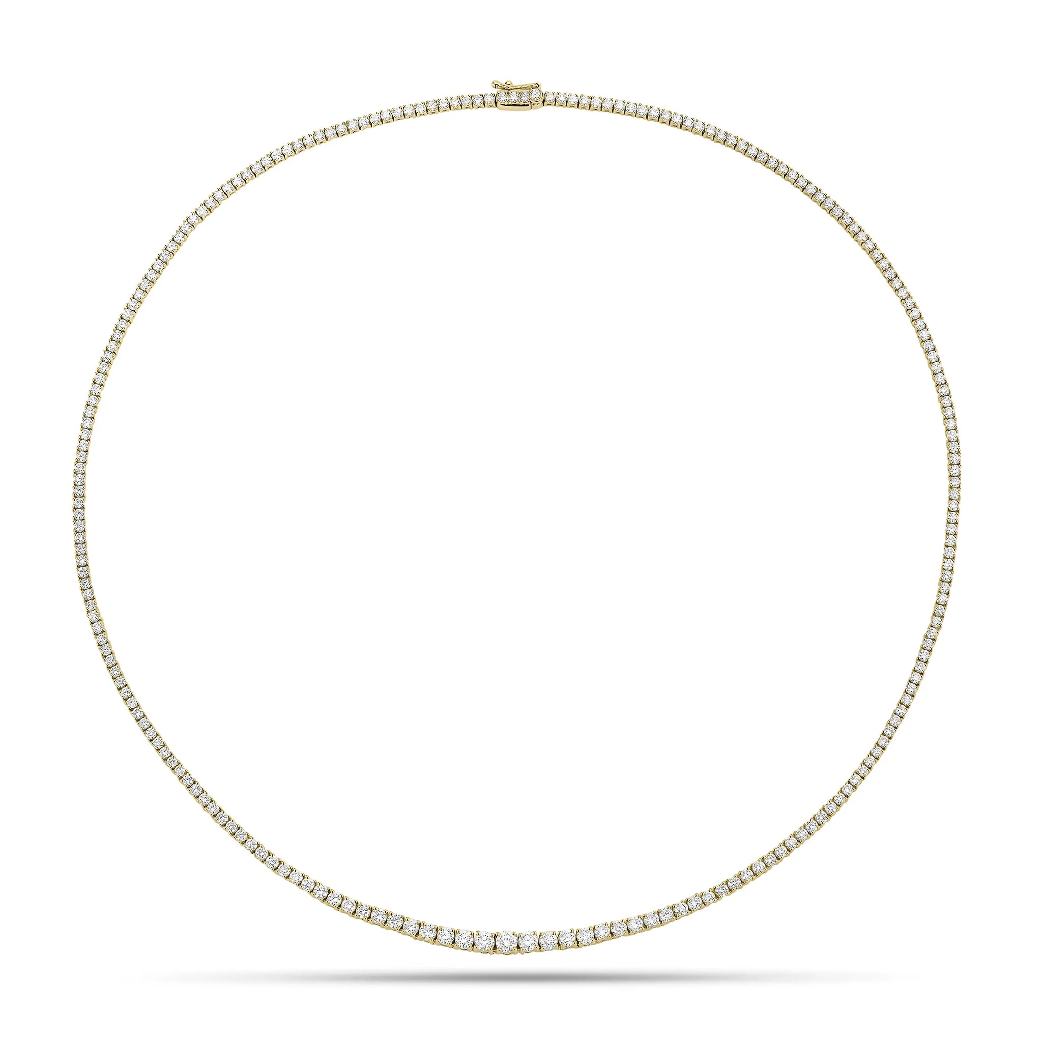 4.94 ct Diamond Graduated Tennis Necklace
