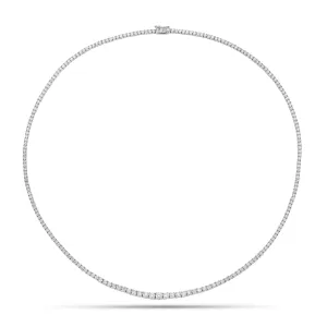 4.94 ct Diamond Graduated Tennis Necklace