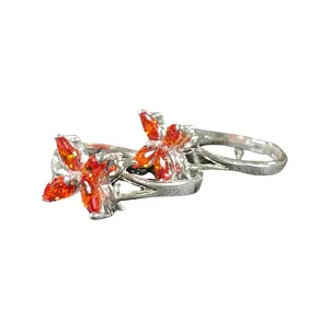 925 Sterling Silver CZ Toe-rings - Design #23
