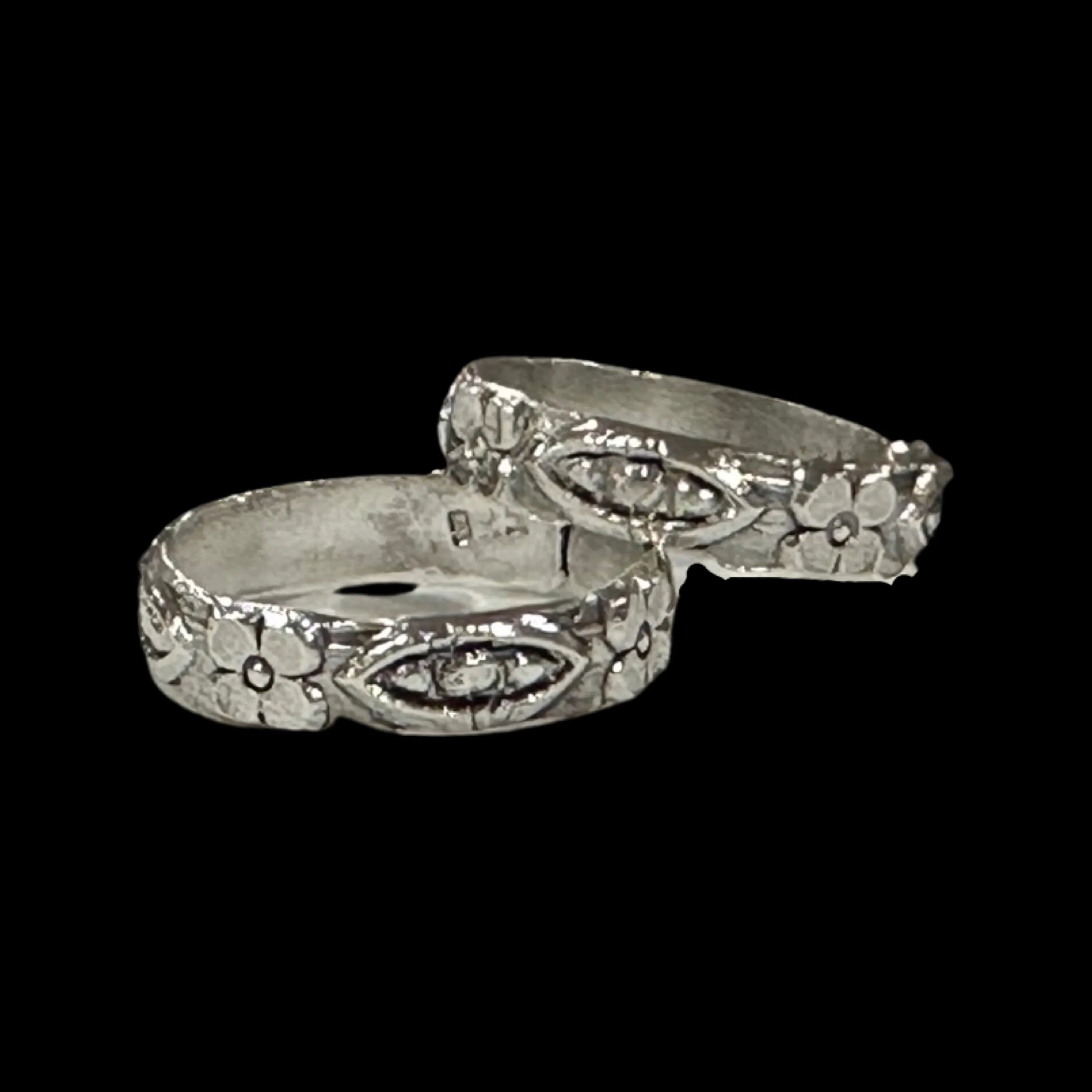 925 Sterling Silver Oxidized Toe-rings - Design #11