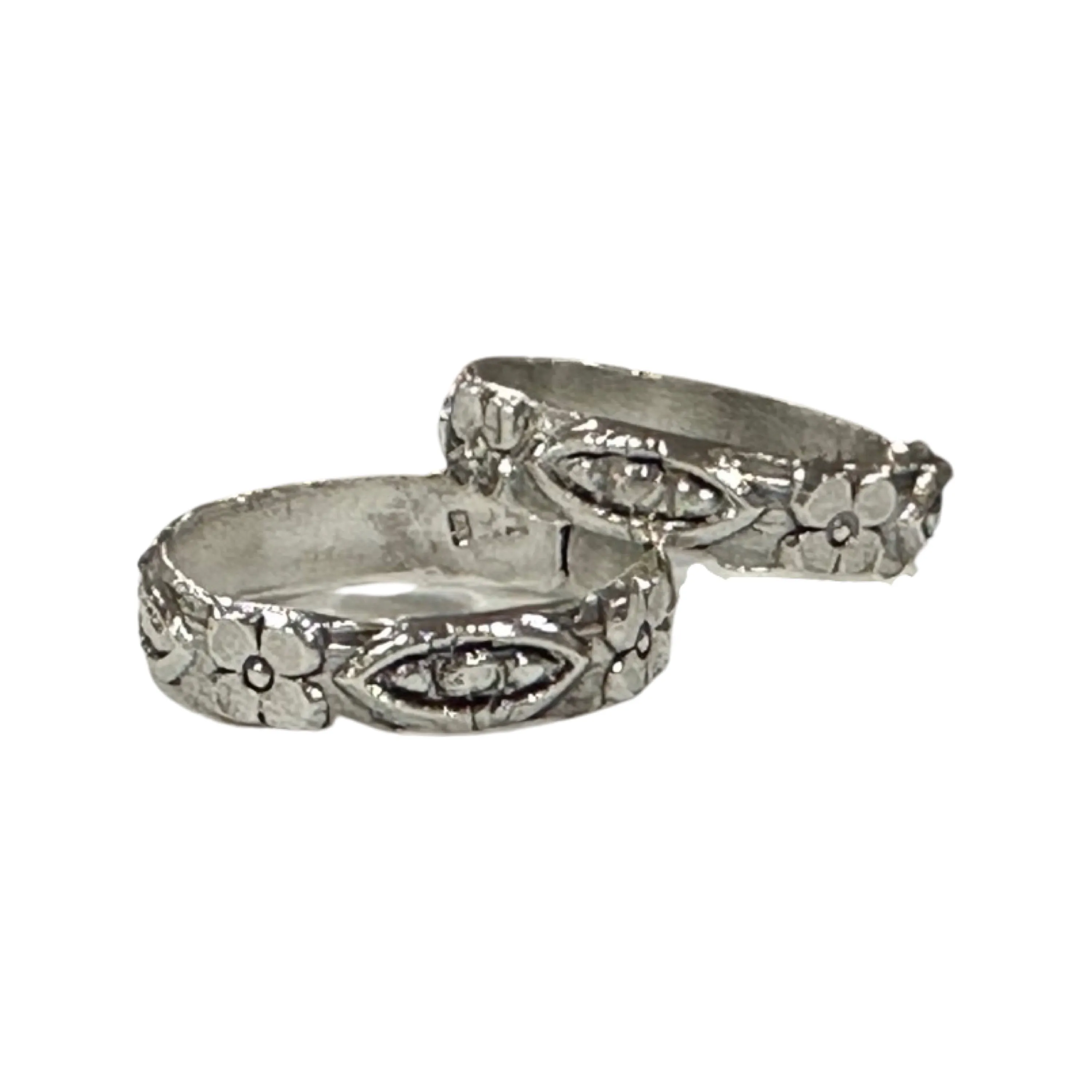 925 Sterling Silver Oxidized Toe-rings - Design #11