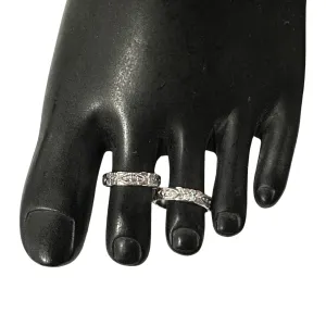 925 Sterling Silver Oxidized Toe-rings - Design #11