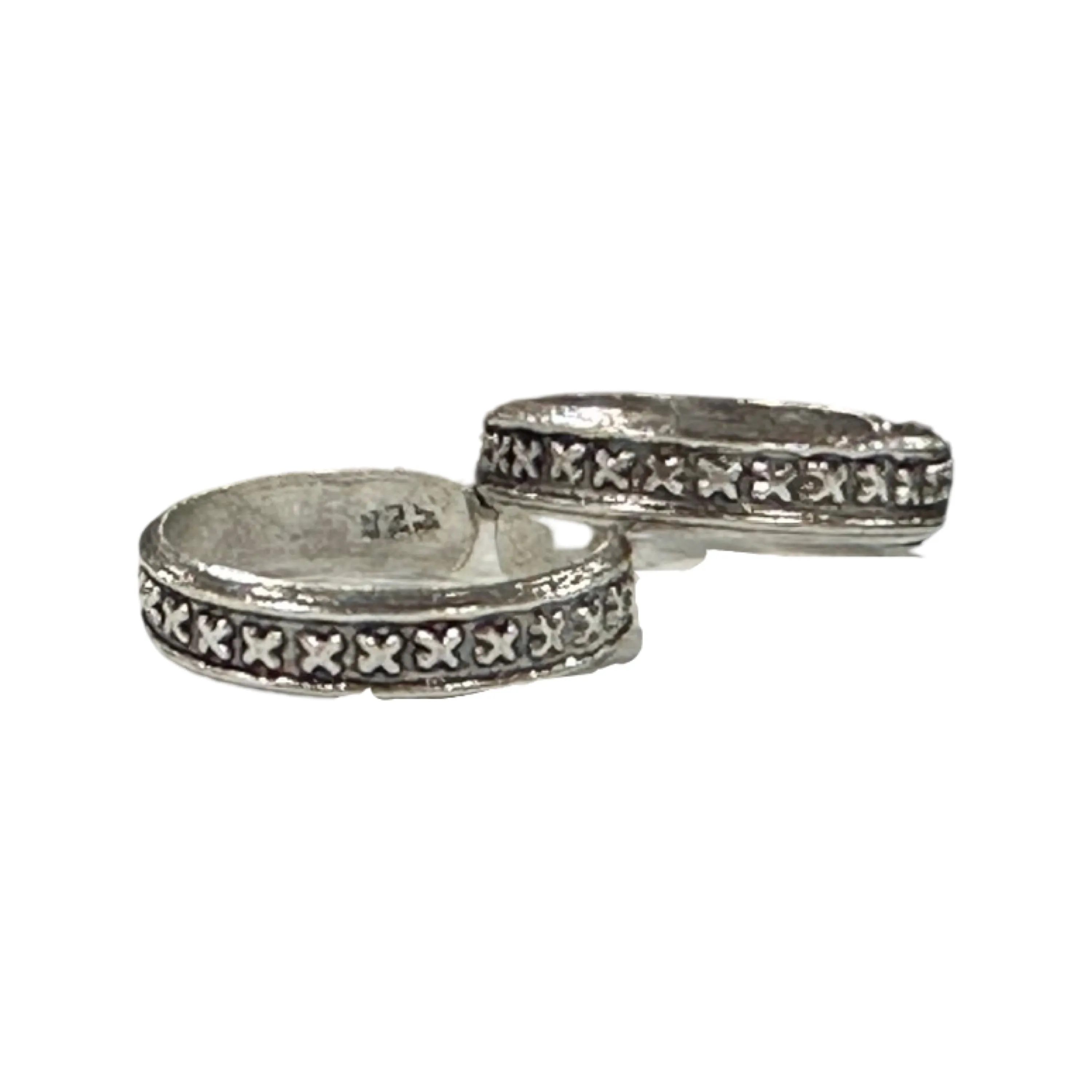 925 Sterling Silver Oxidized Toe-rings - Design #18