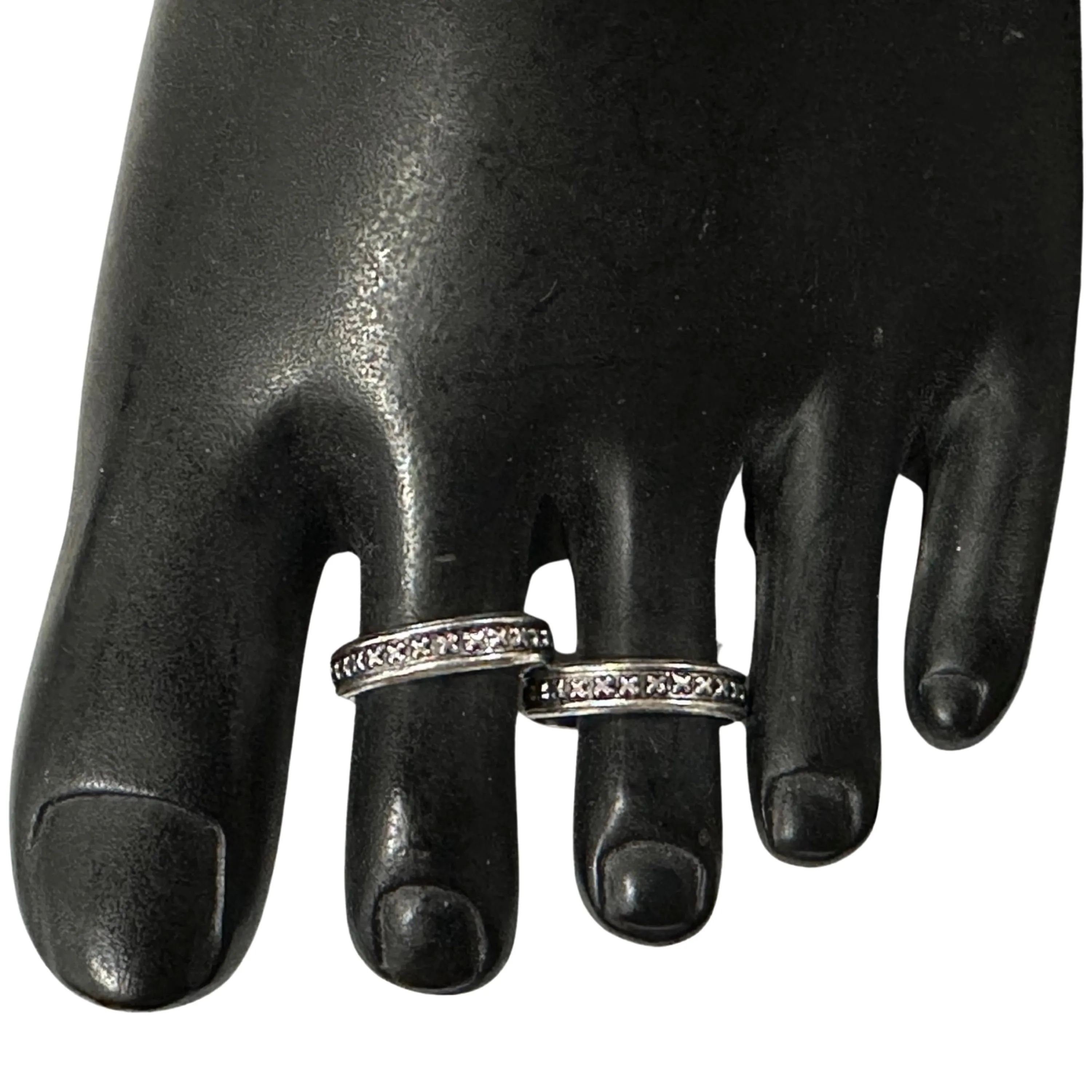 925 Sterling Silver Oxidized Toe-rings - Design #18