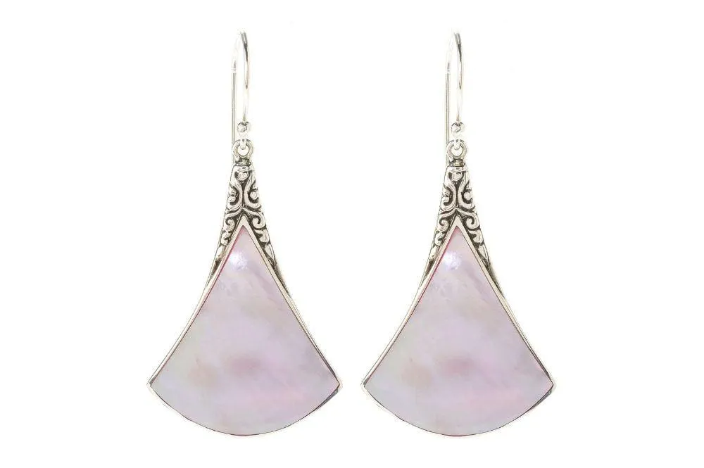Altitude Earrings- Pink Mother Of Pearl