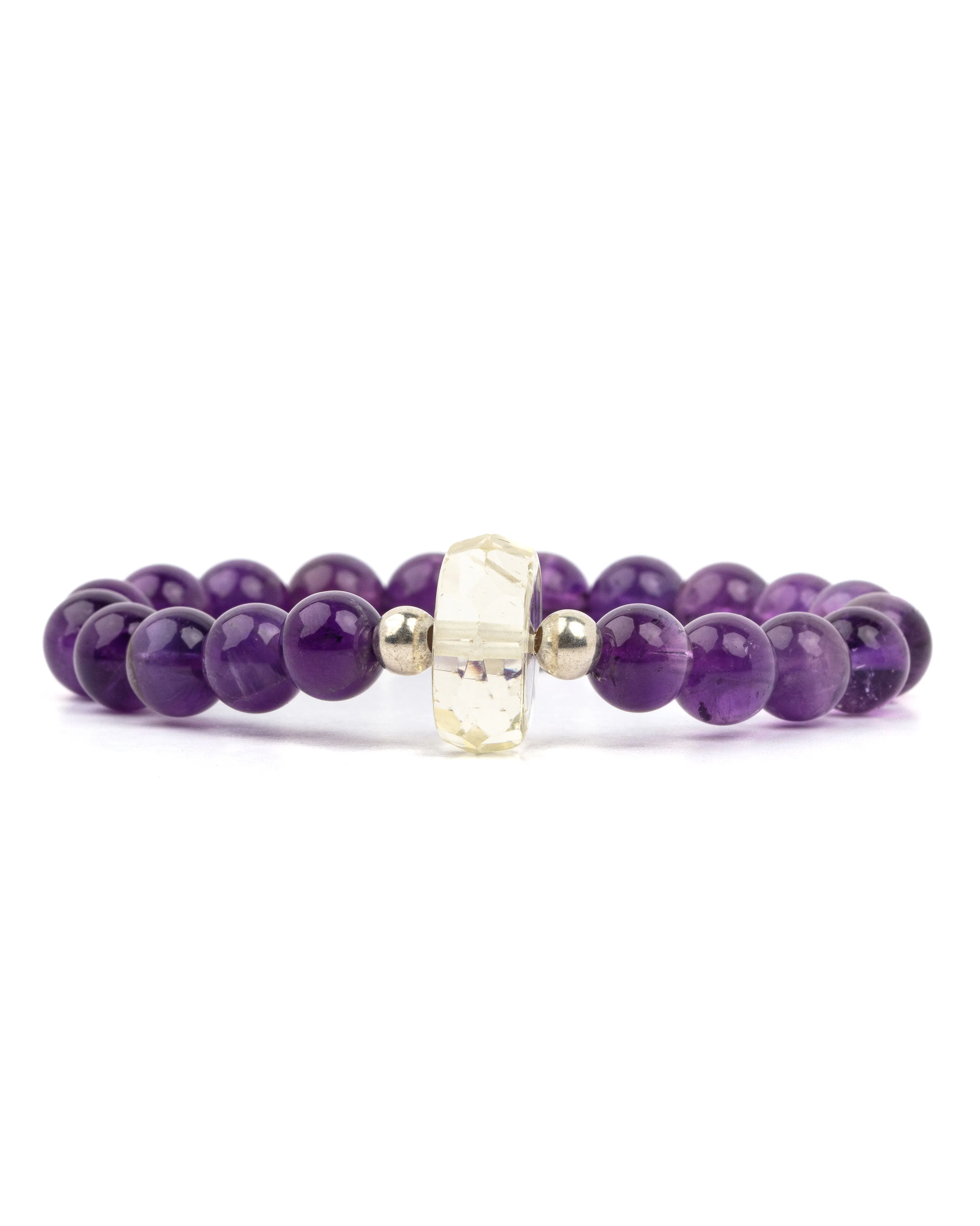 Amethyst with Yellow Topaz Bracelet