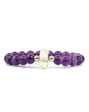 Amethyst with Yellow Topaz Bracelet
