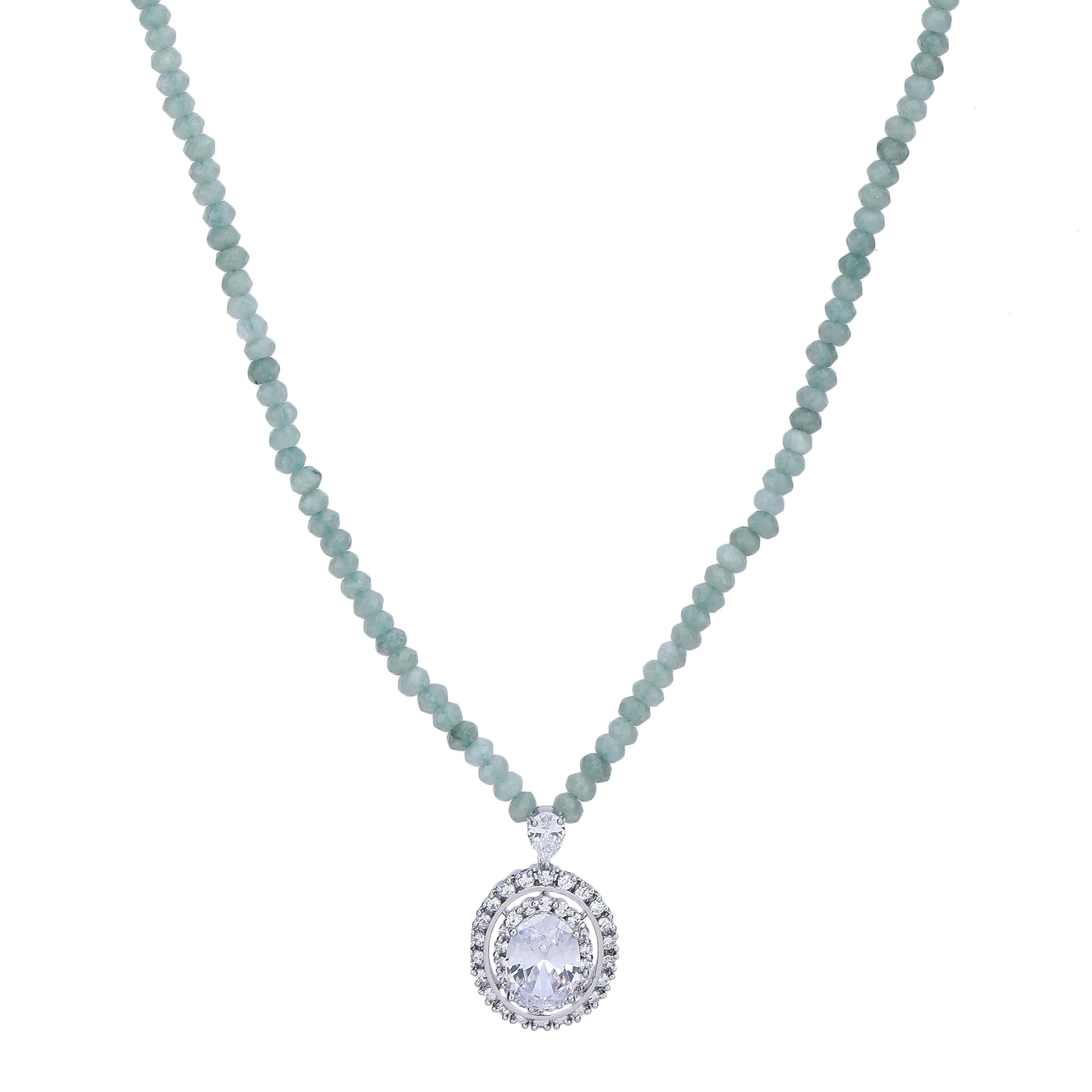 Anisha Zircon Pendant Set