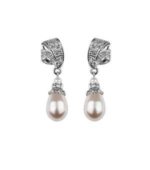Antique Inspired Pearl Drop Earrings