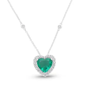 Ardent Heart II Necklace - WG