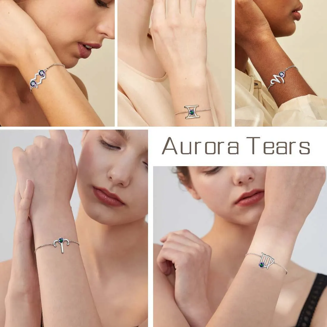 Aries Bracelet Women Girls Jewelry Birthday Gift Mystic Topaz Sterling Silver