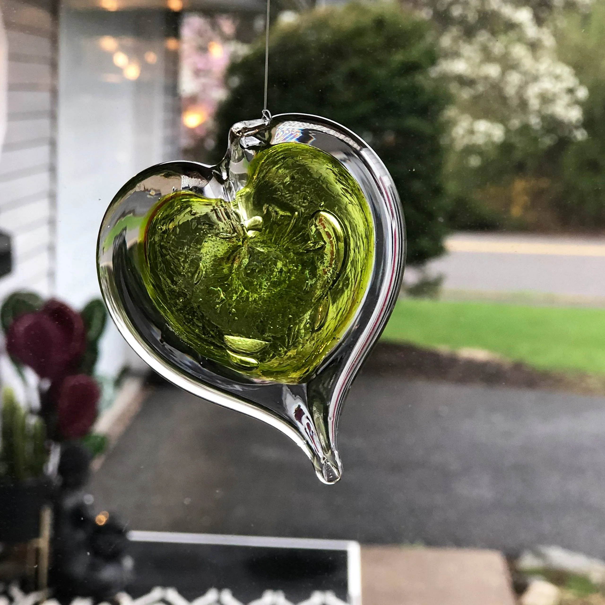 August Birthstone Small Heart- Peridot