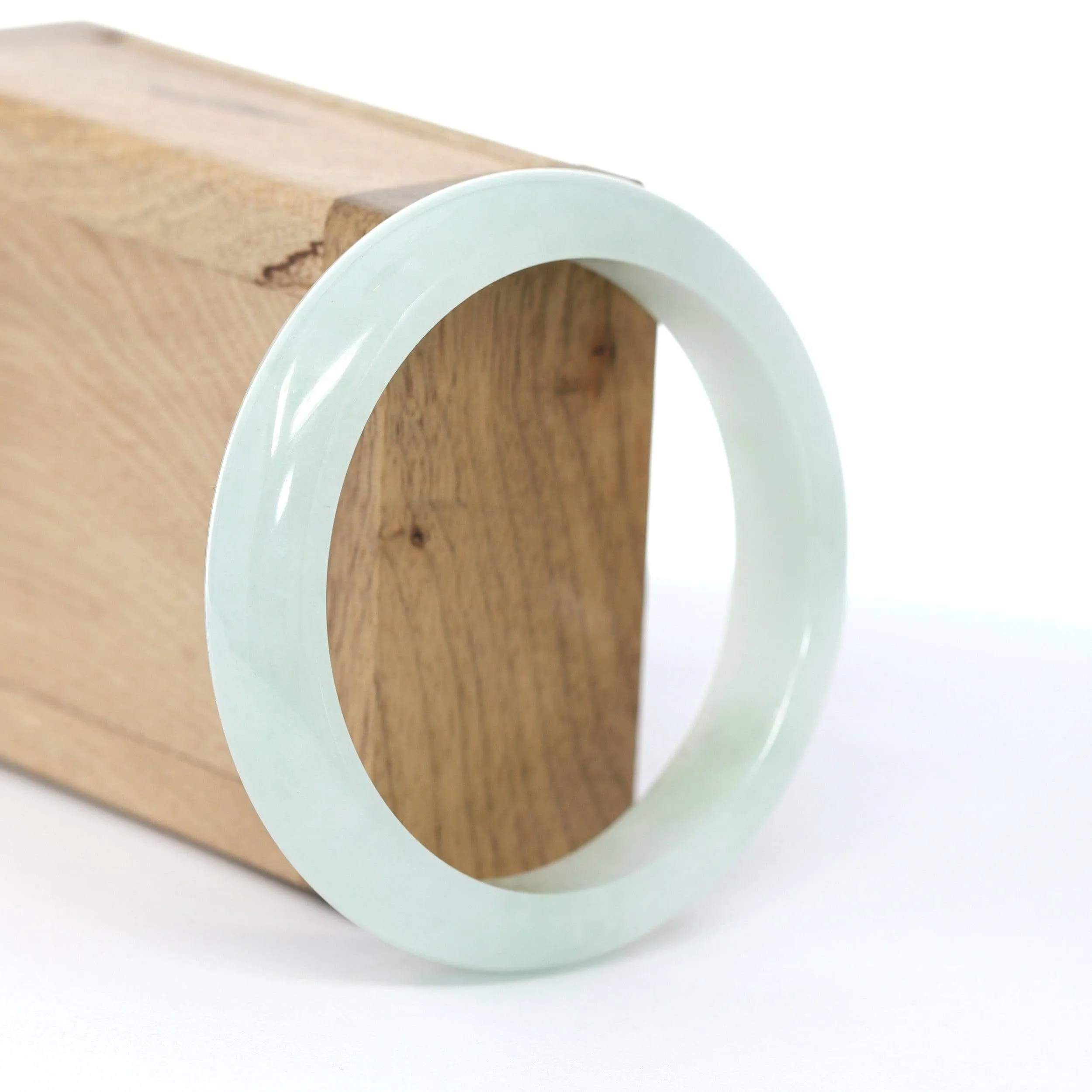 Baikalla "Classic Bangle" Lavender Natural Burmese Jadeite Jade Bangle (58.3 mm) #594