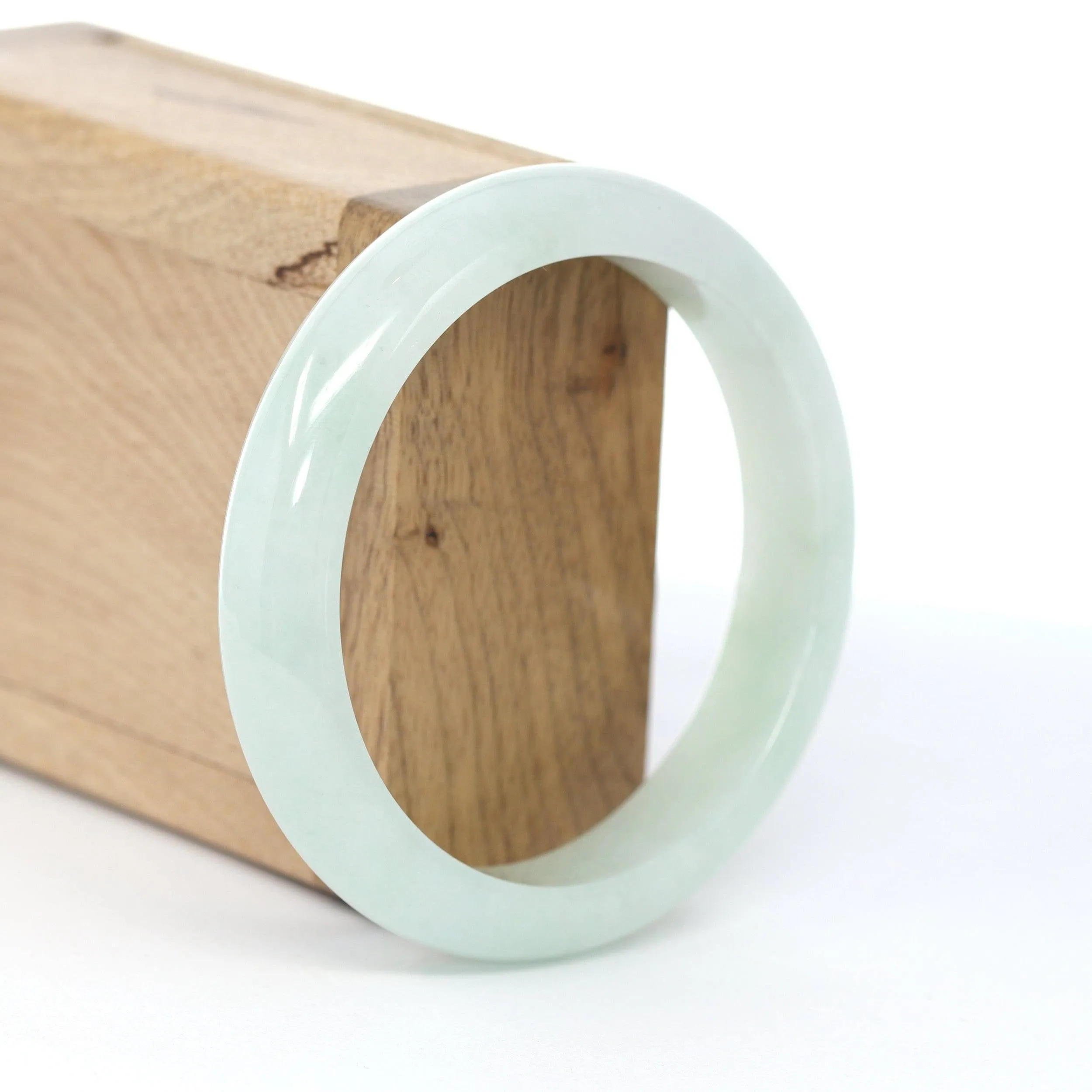 Baikalla "Classic Bangle" Lavender Natural Burmese Jadeite Jade Bangle (58.3 mm) #594