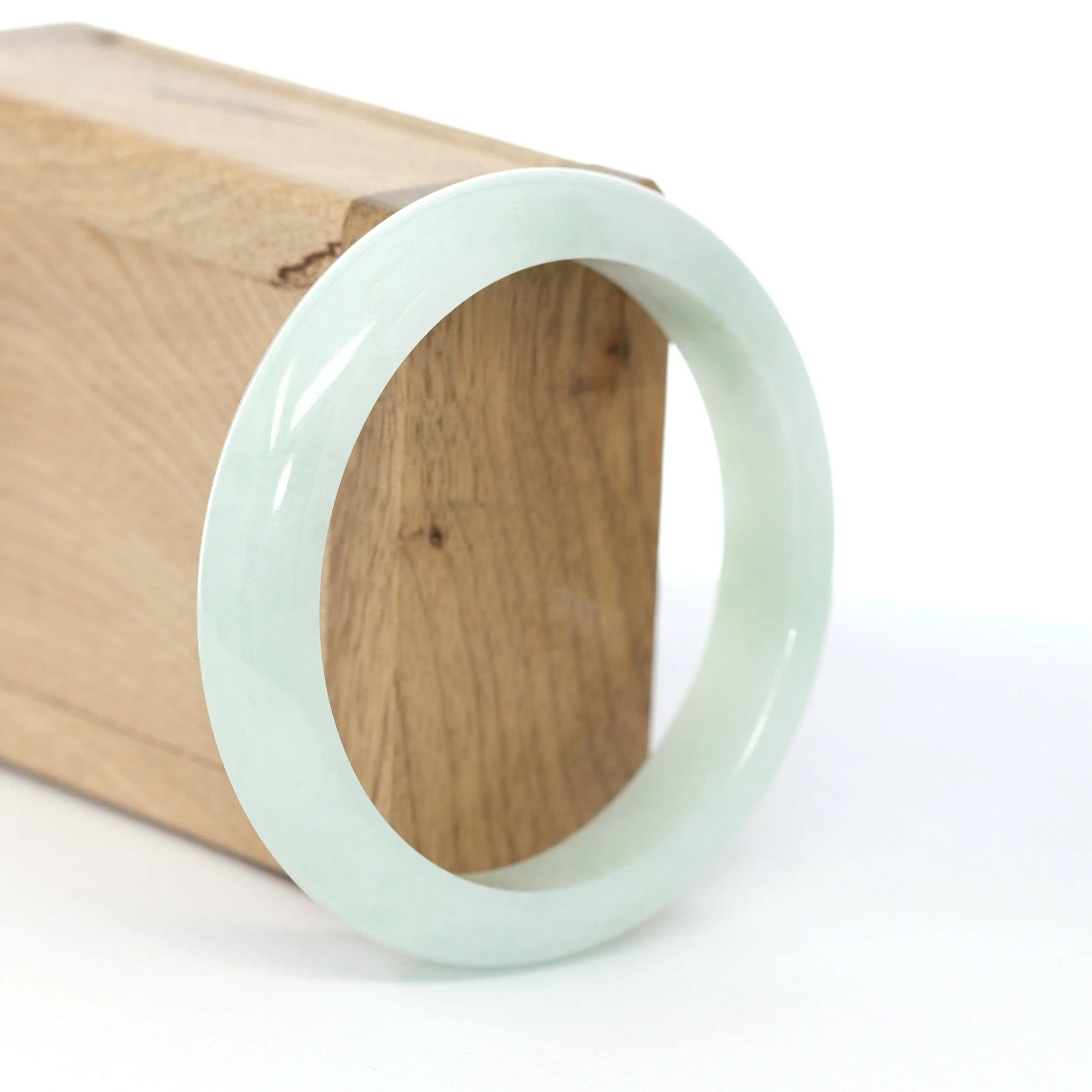 Baikalla "Classic Bangle" Lavender Natural Burmese Jadeite Jade Bangle (58.3 mm) #594