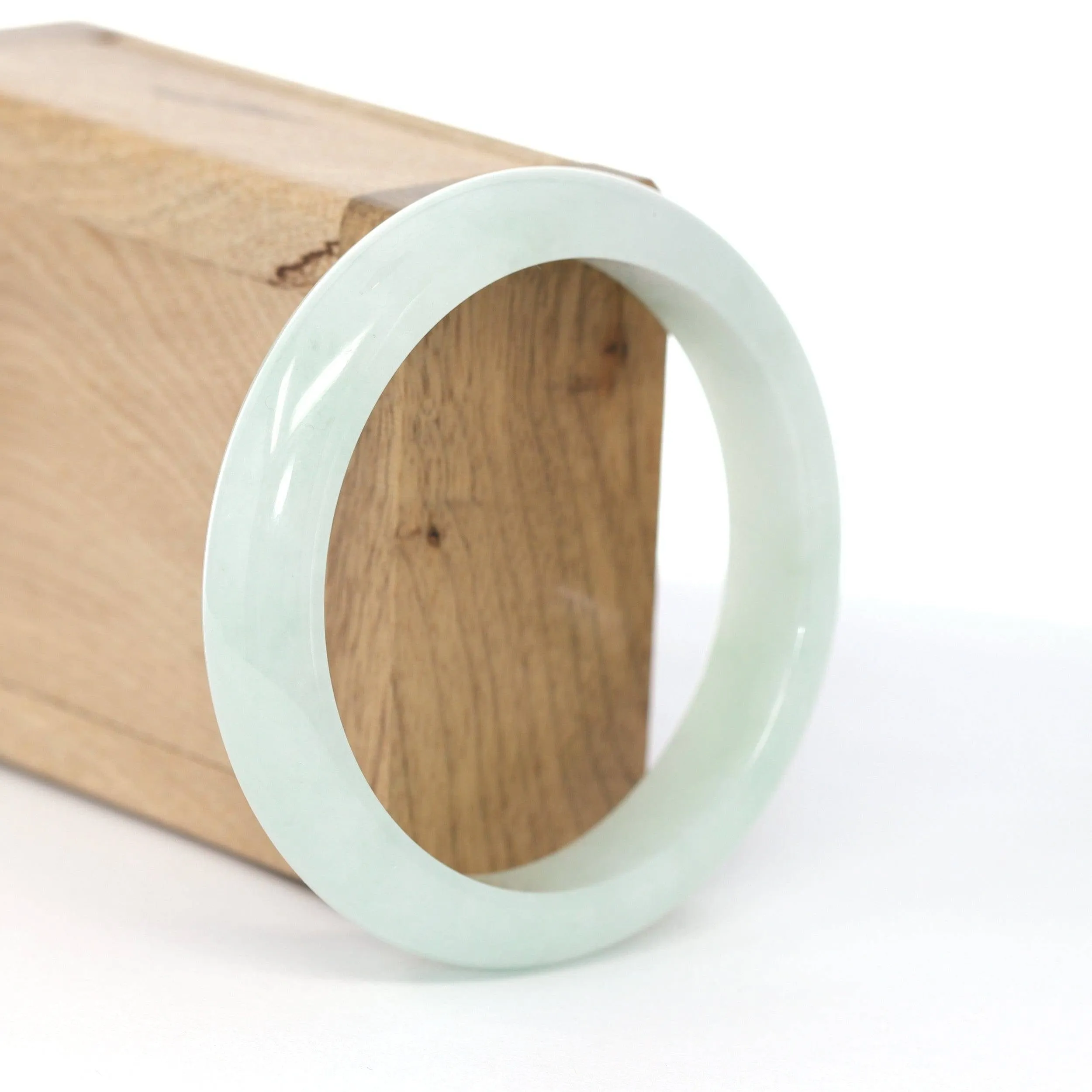 Baikalla "Classic Bangle" Lavender Natural Burmese Jadeite Jade Bangle (58.3 mm) #594