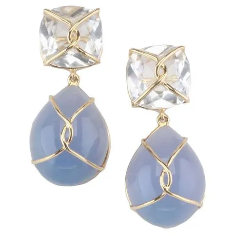Beautiful Platinum and Diamond Cluster drop earrings with Euro Back