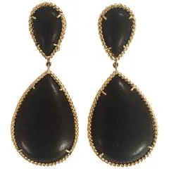Beautiful Platinum and Diamond Cluster drop earrings with Euro Back