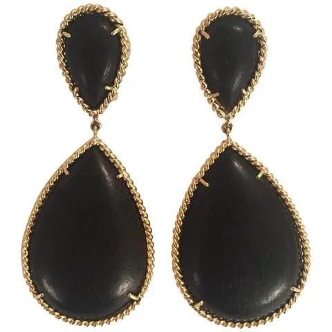Beautiful Platinum and Diamond Cluster drop earrings with Euro Back