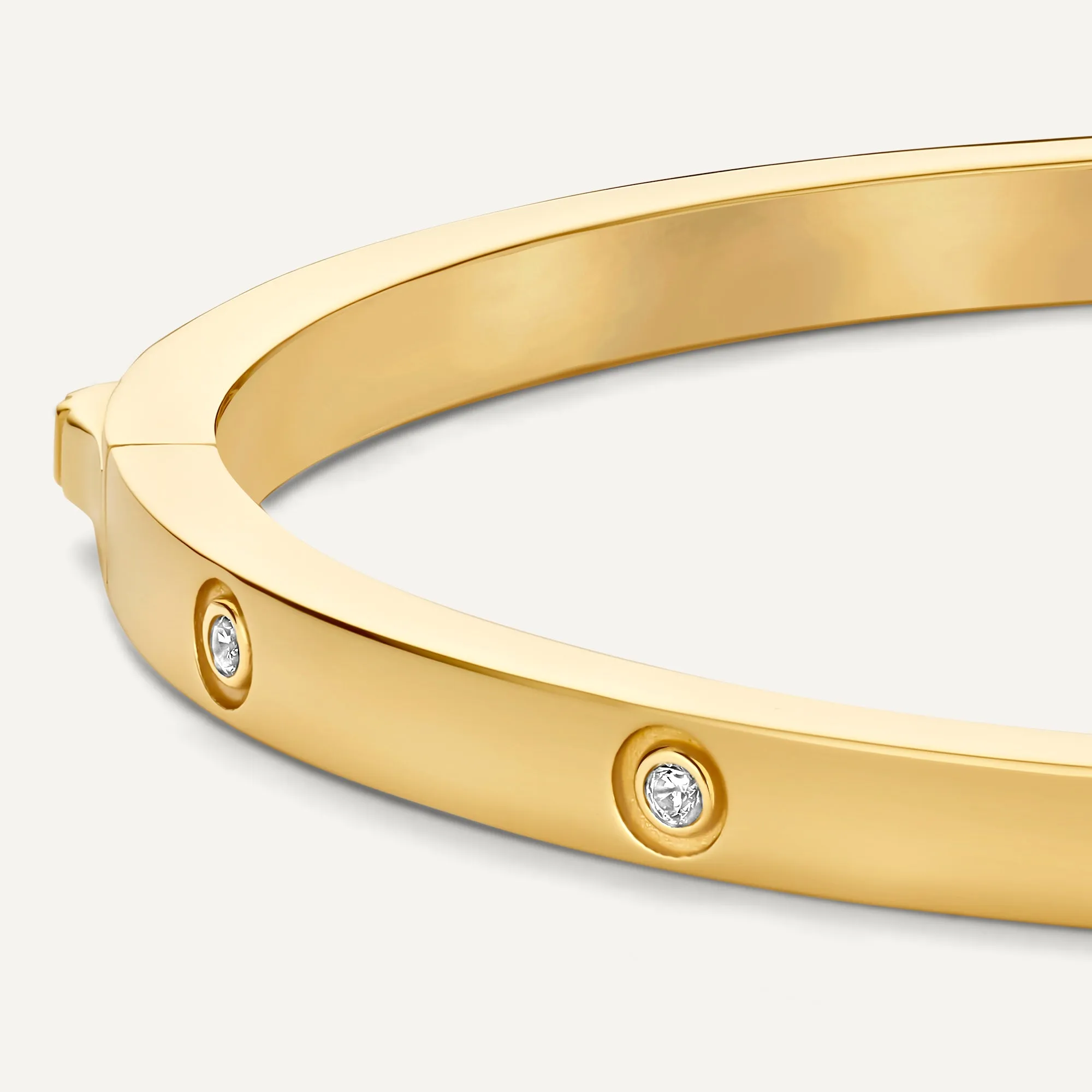 Bezel Set Cubic Zirconia Eternity Bangle