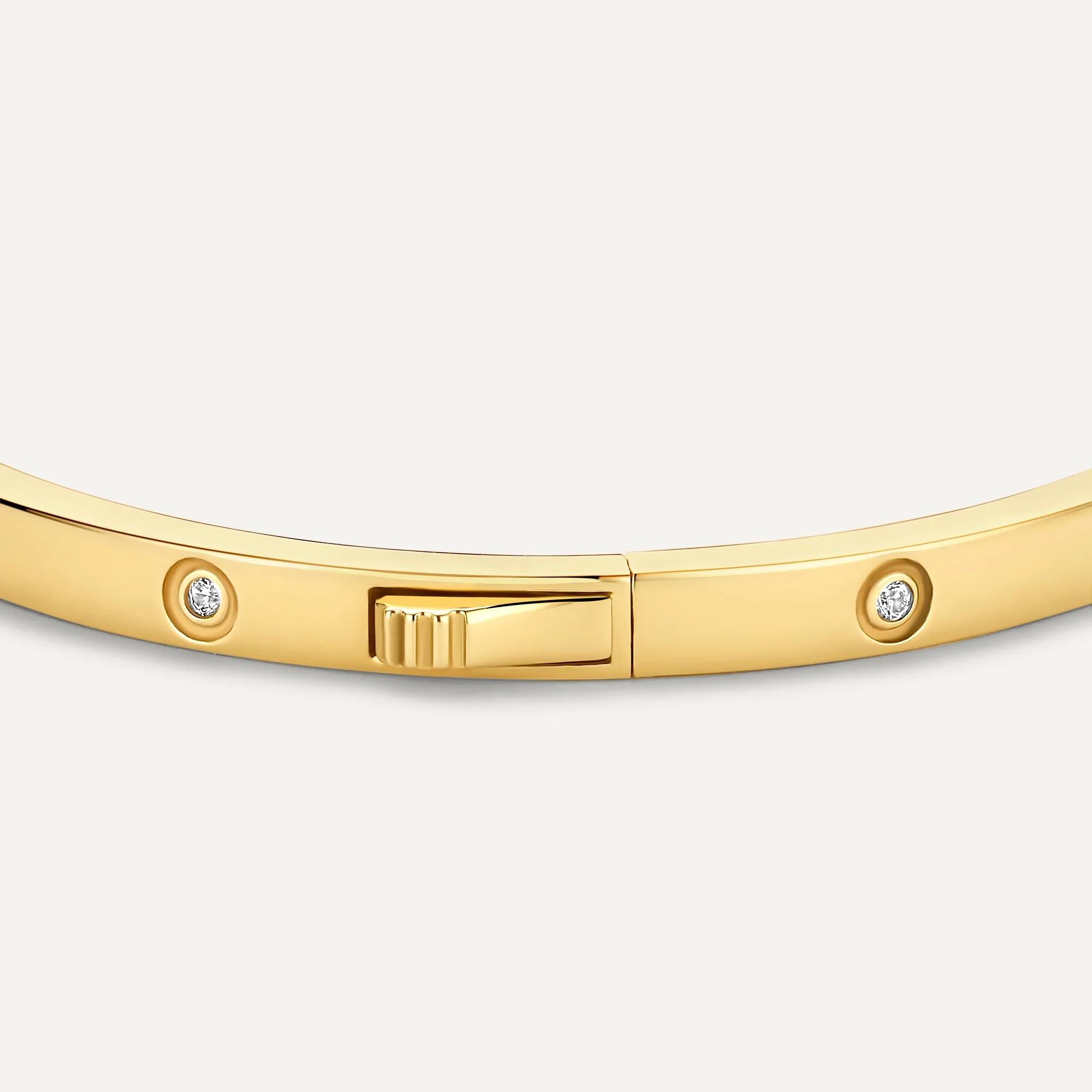 Bezel Set Cubic Zirconia Eternity Bangle
