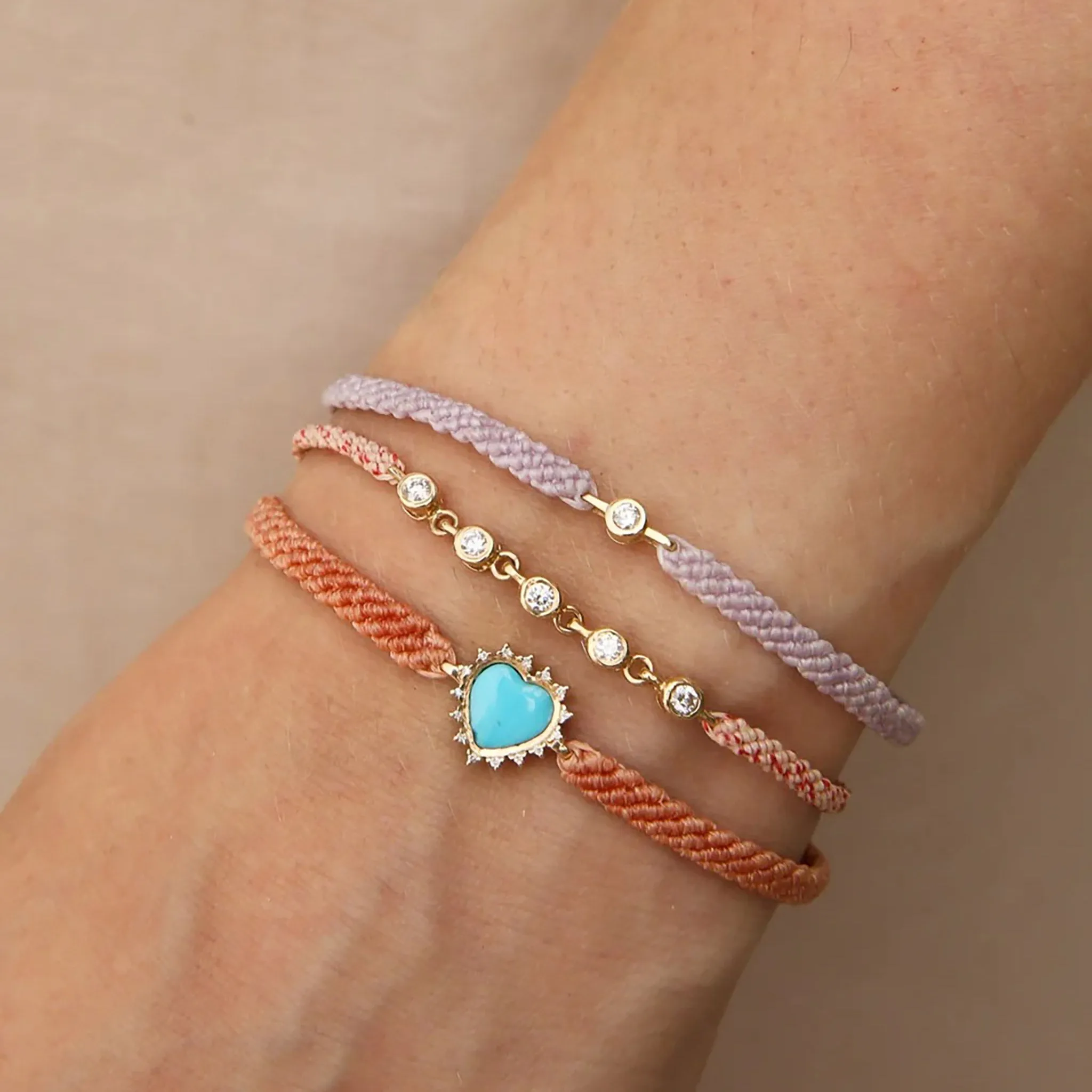 Classic Diamond Bracelet in Lavender