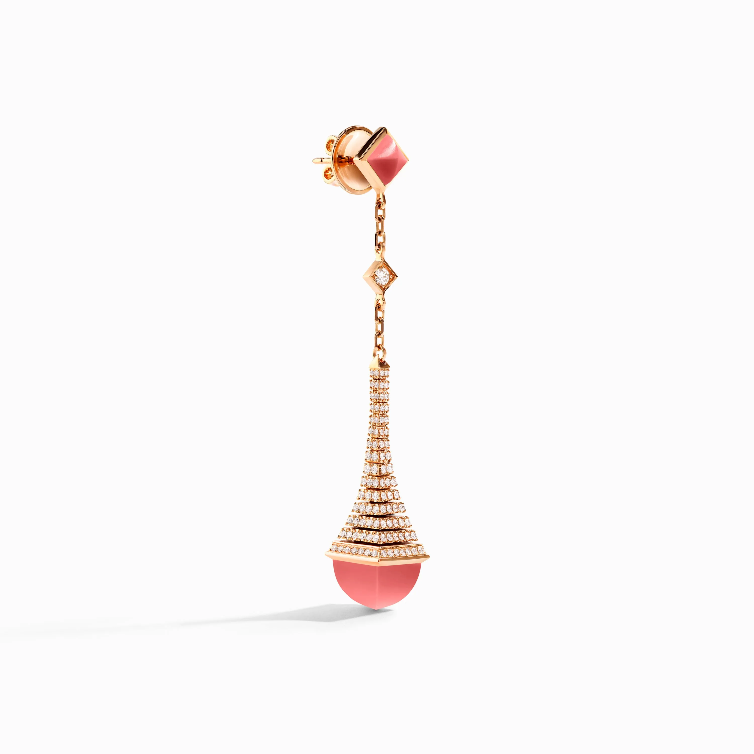 Cleo Rev Diamond Long Drop Earrings