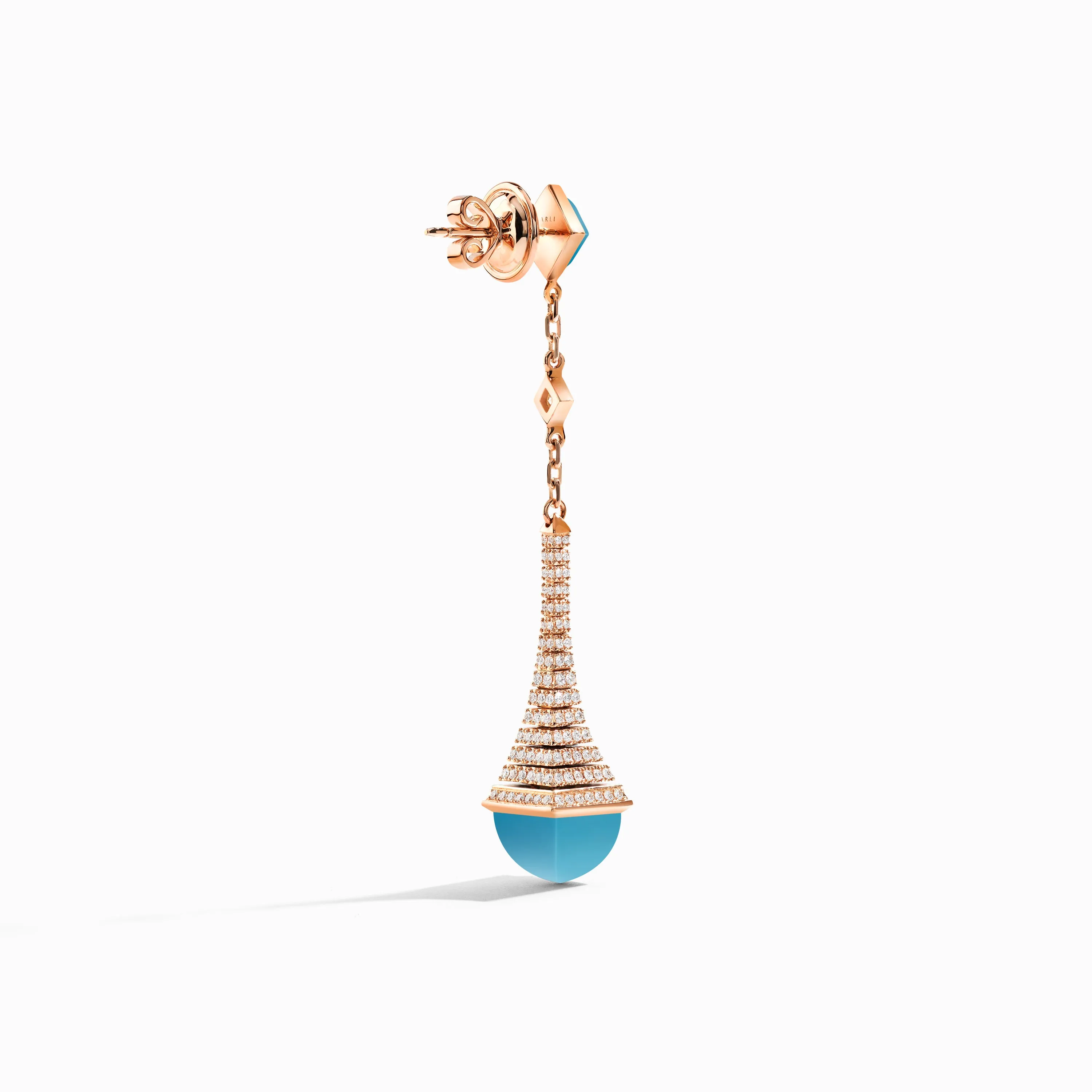 Cleo Rev Diamond Long Drop Earrings