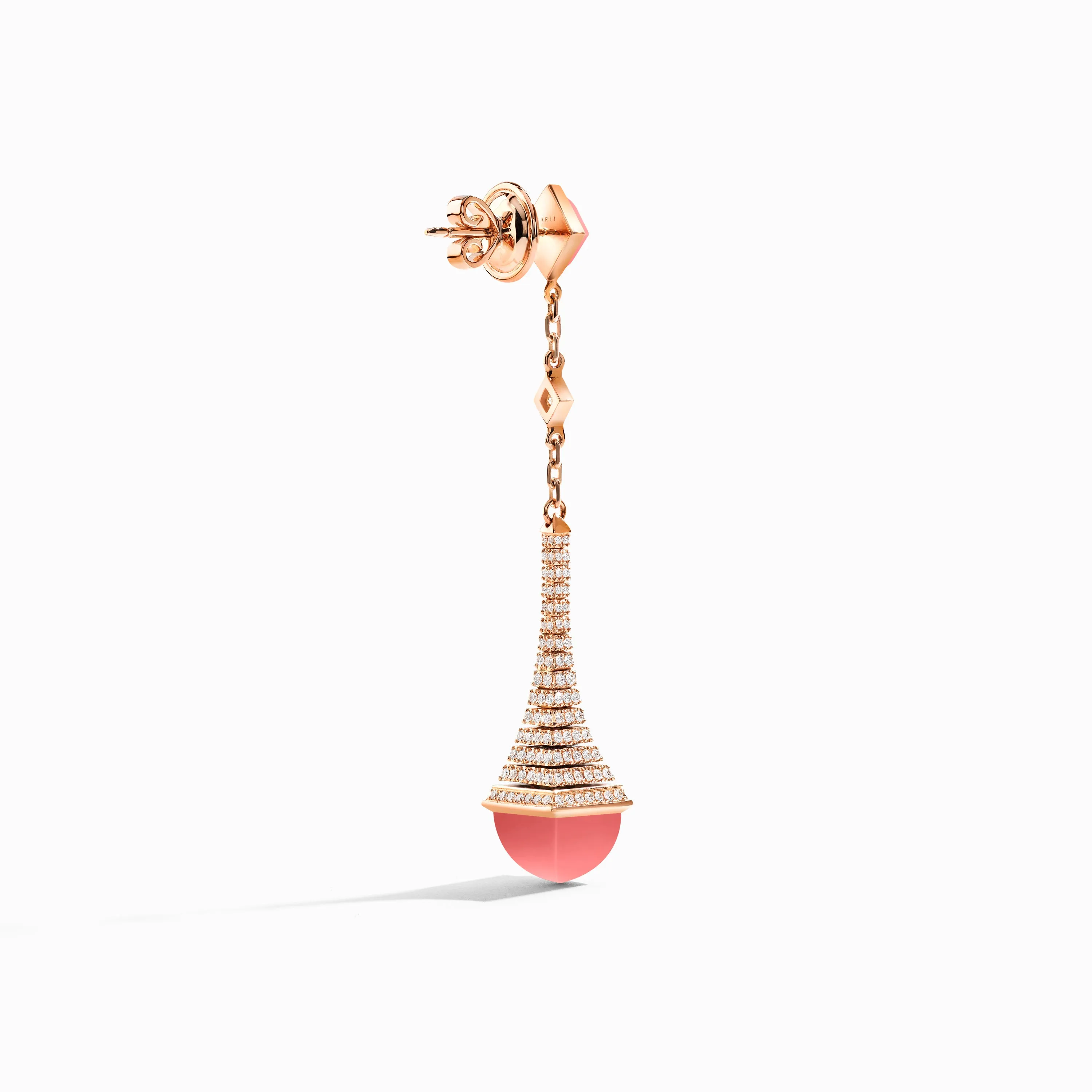 Cleo Rev Diamond Long Drop Earrings