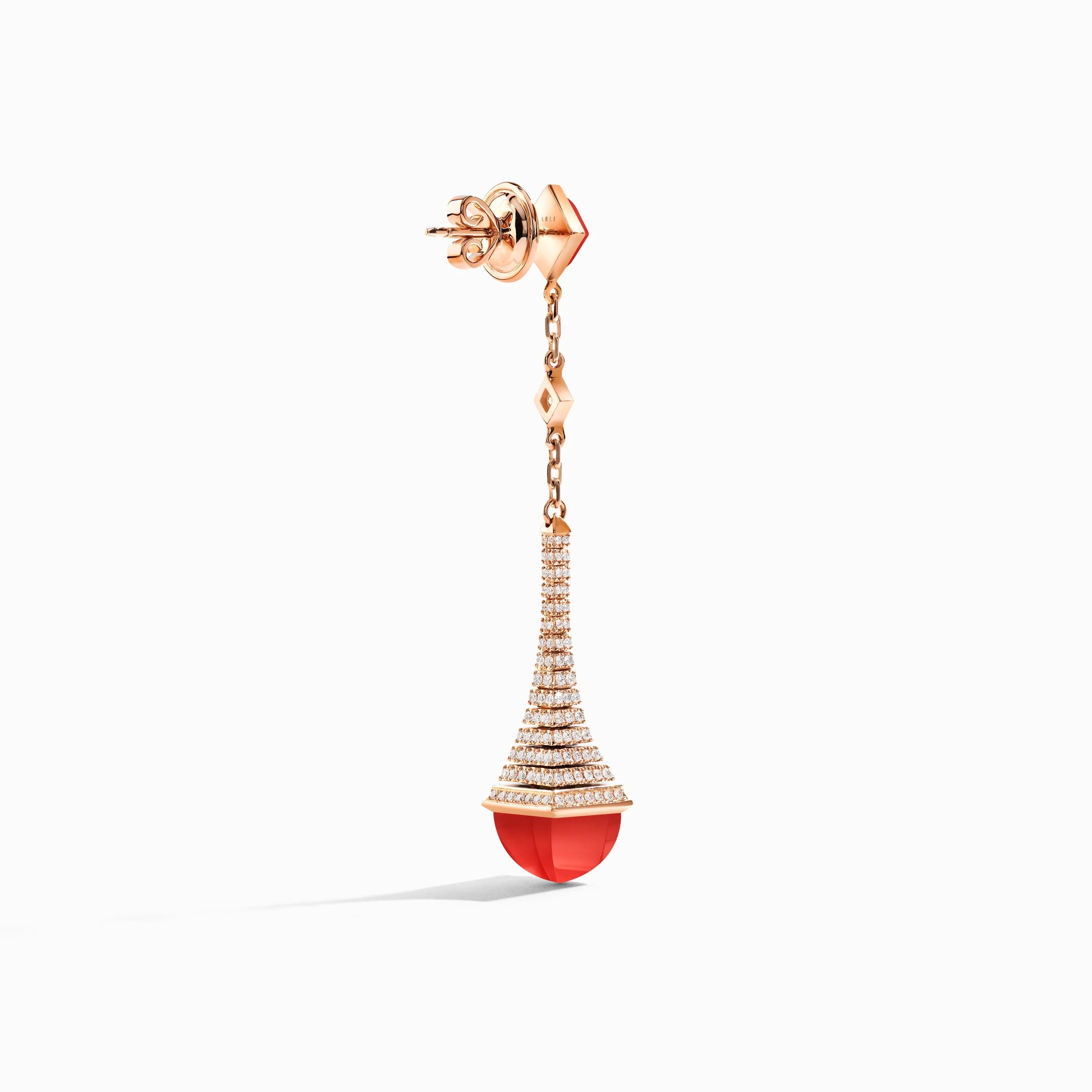 Cleo Rev Diamond Long Drop Earrings