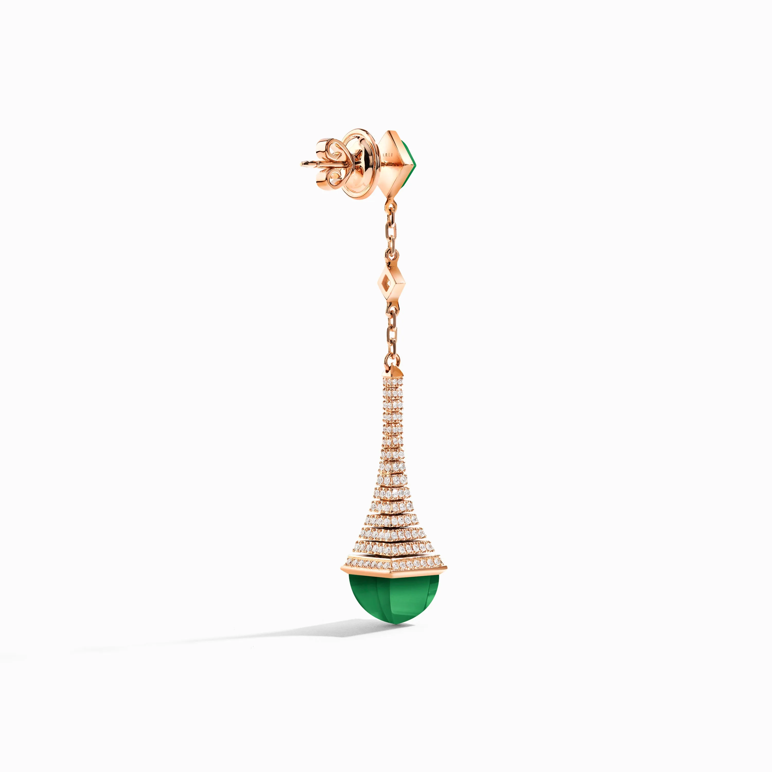 Cleo Rev Diamond Long Drop Earrings