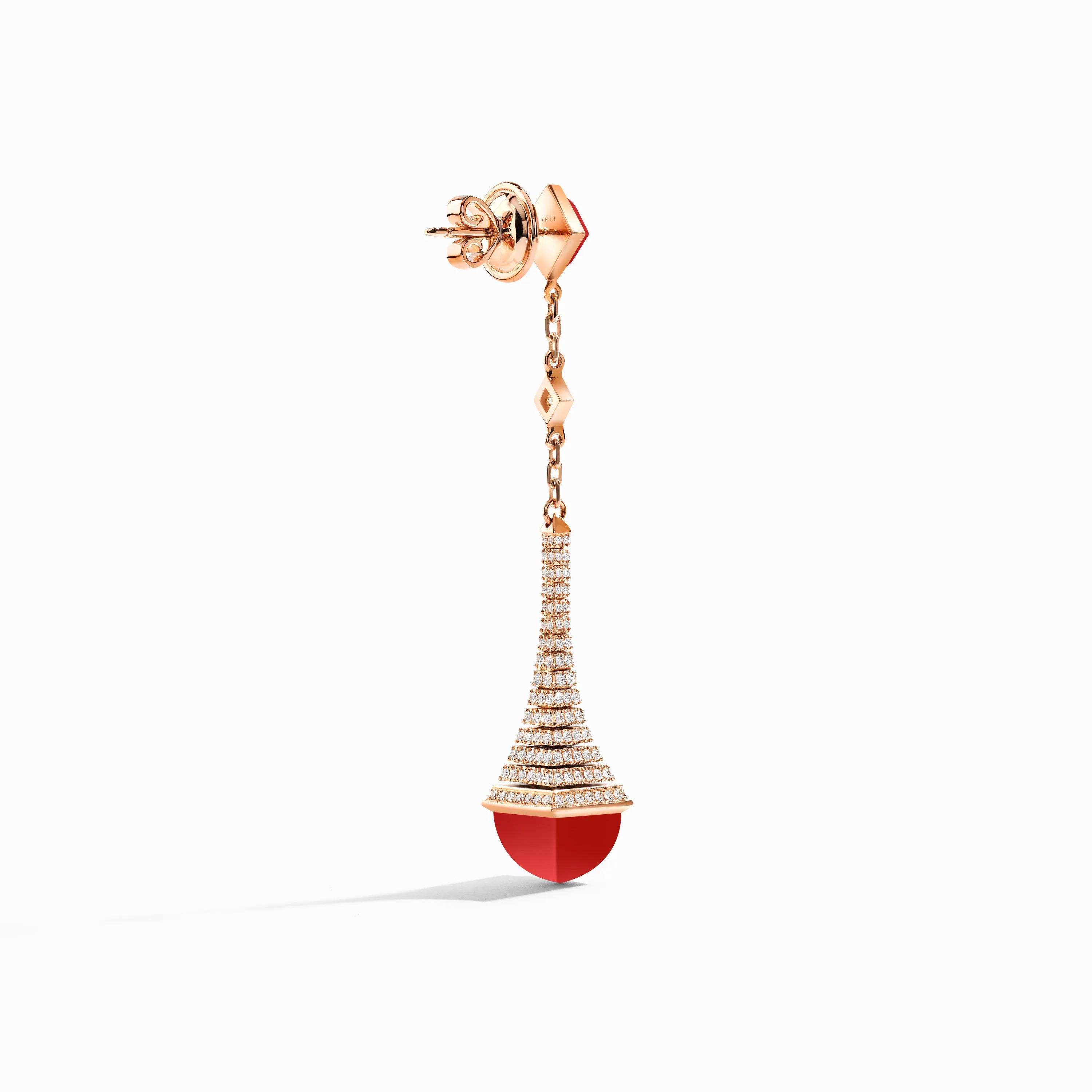 Cleo Rev Diamond Long Drop Earrings