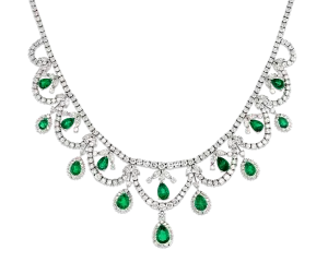 Colombian Emerald and Diamond Necklace
