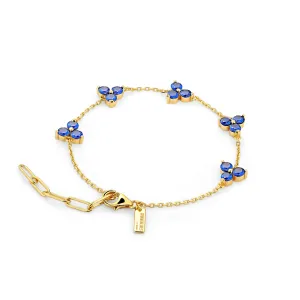 Como Link Bracelet - Gold Sapphire