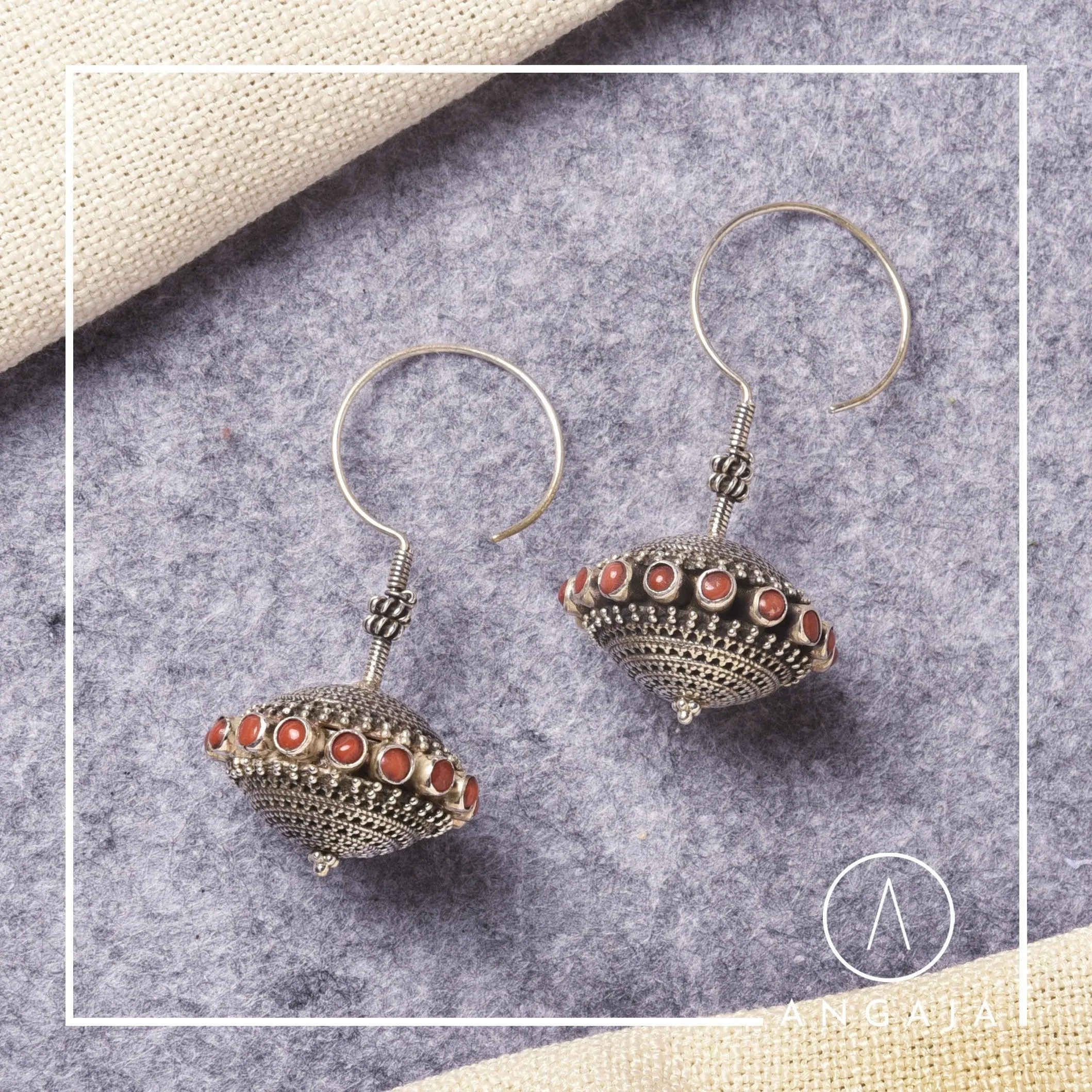 Coral Earrings