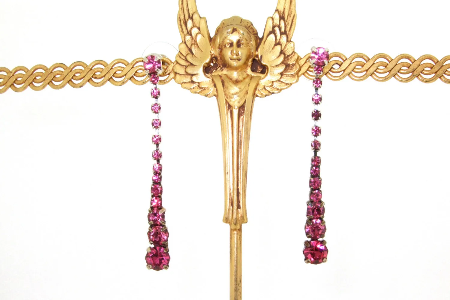 Crystal Pink Earrings
