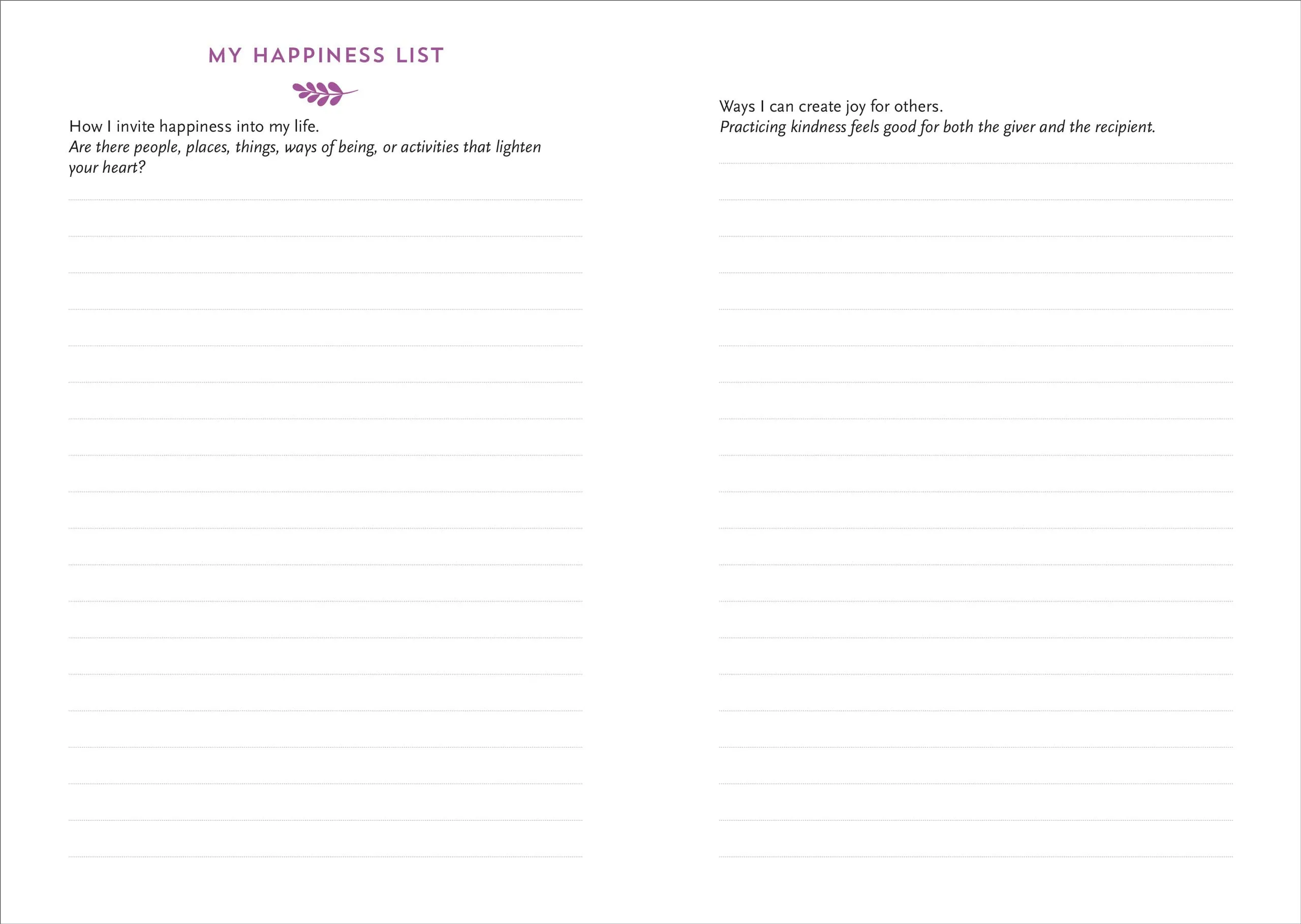 Daily Journal: Happiness