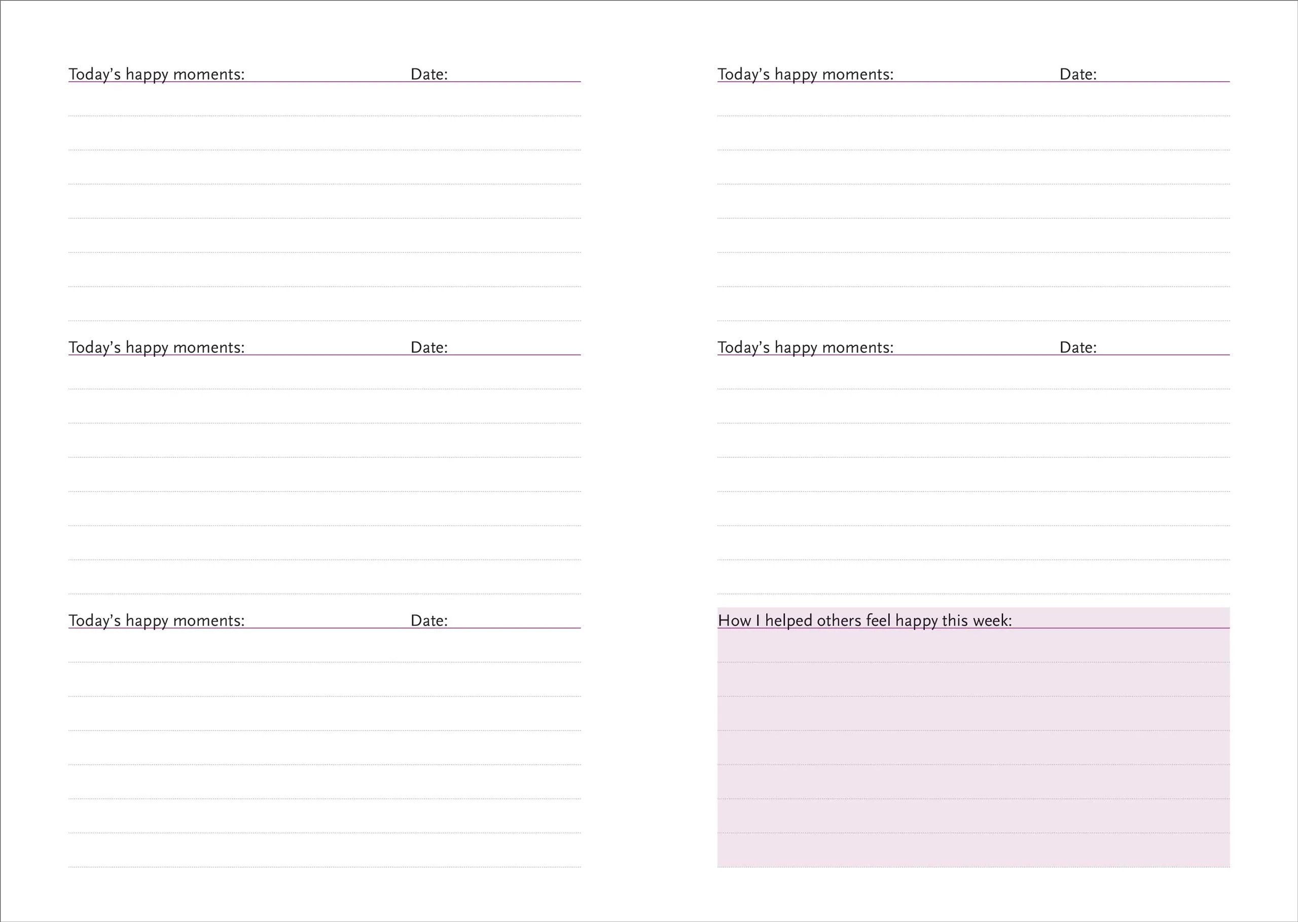 Daily Journal: Happiness