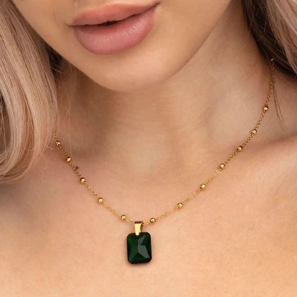 Dazzling Emerald Necklace