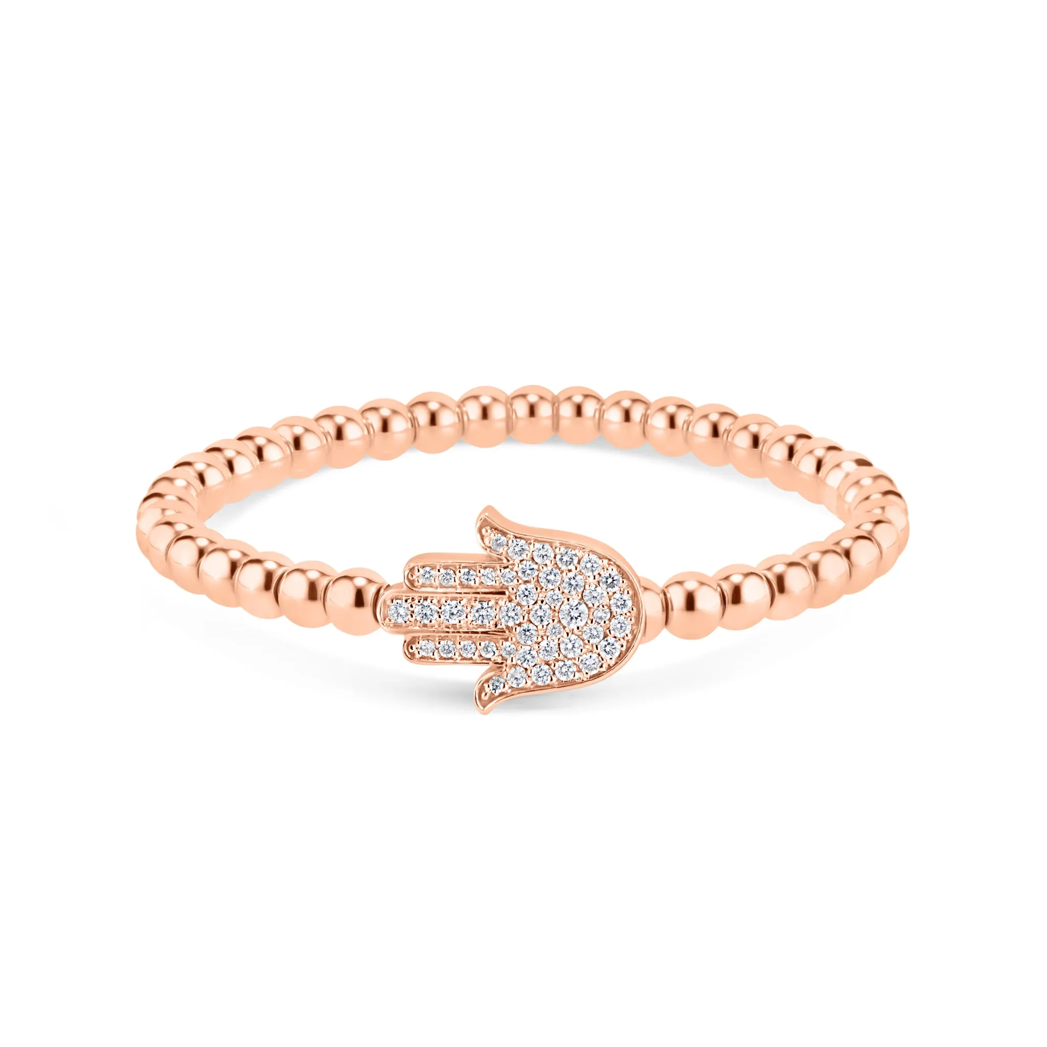 Diamond Hamsa Stretch Bracelet