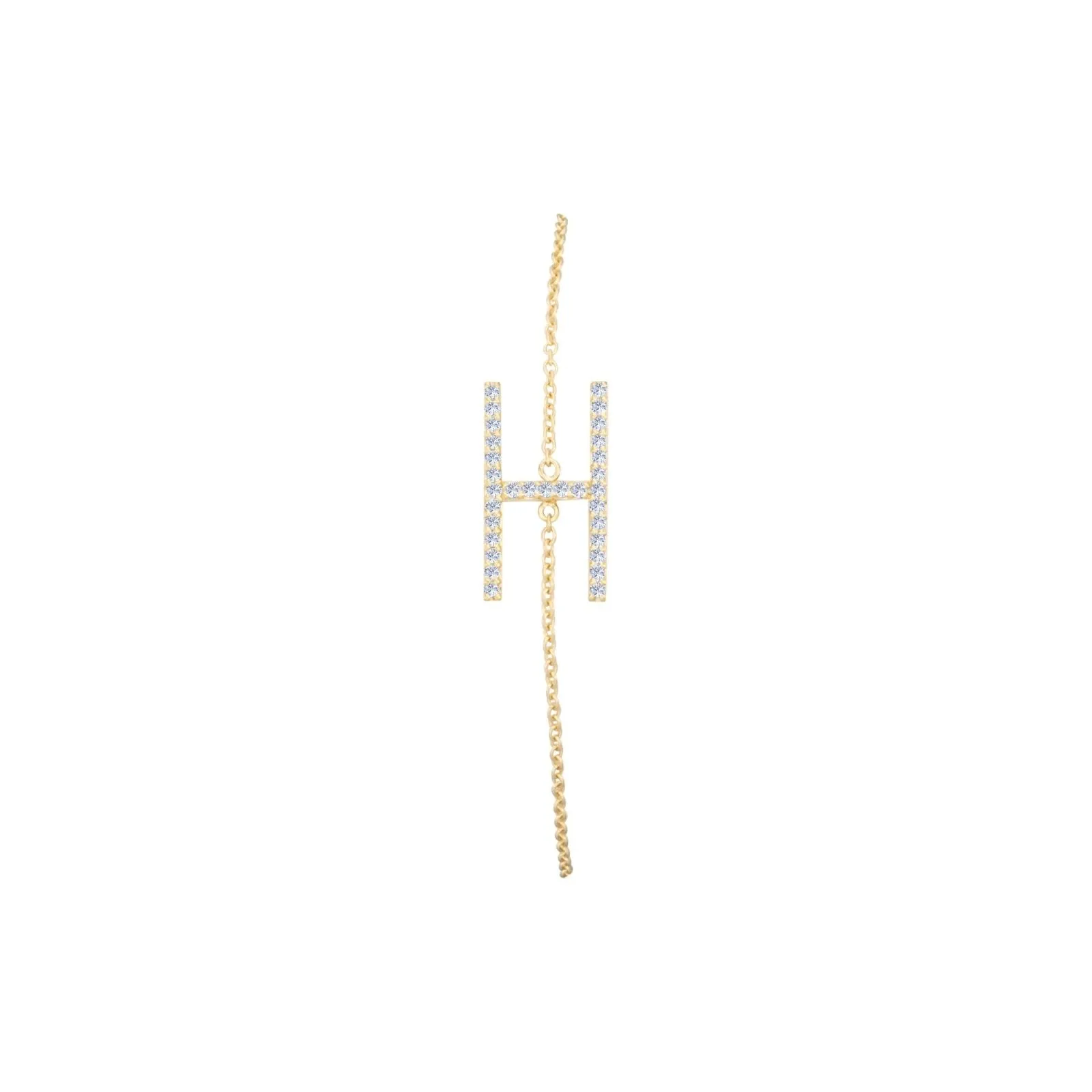 Diamond Letter Bracelet